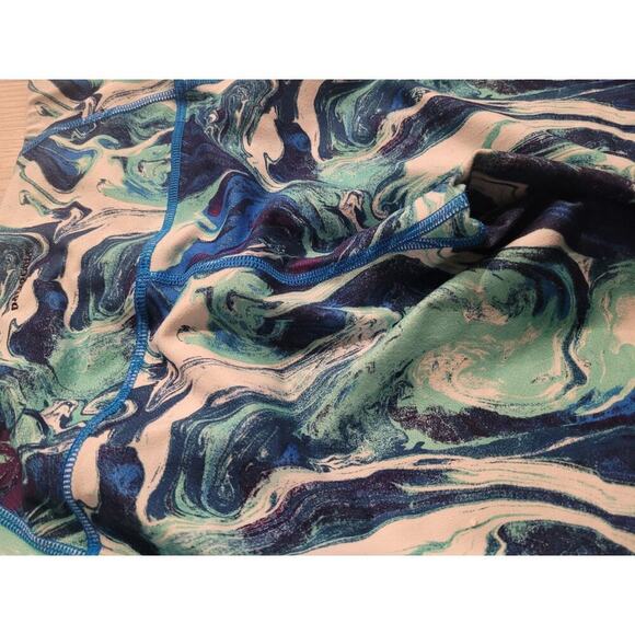 Patagonia Women's leggings Size Medium Multicolor Blue Cotton Blend Email Logo - Picture 5 of 7